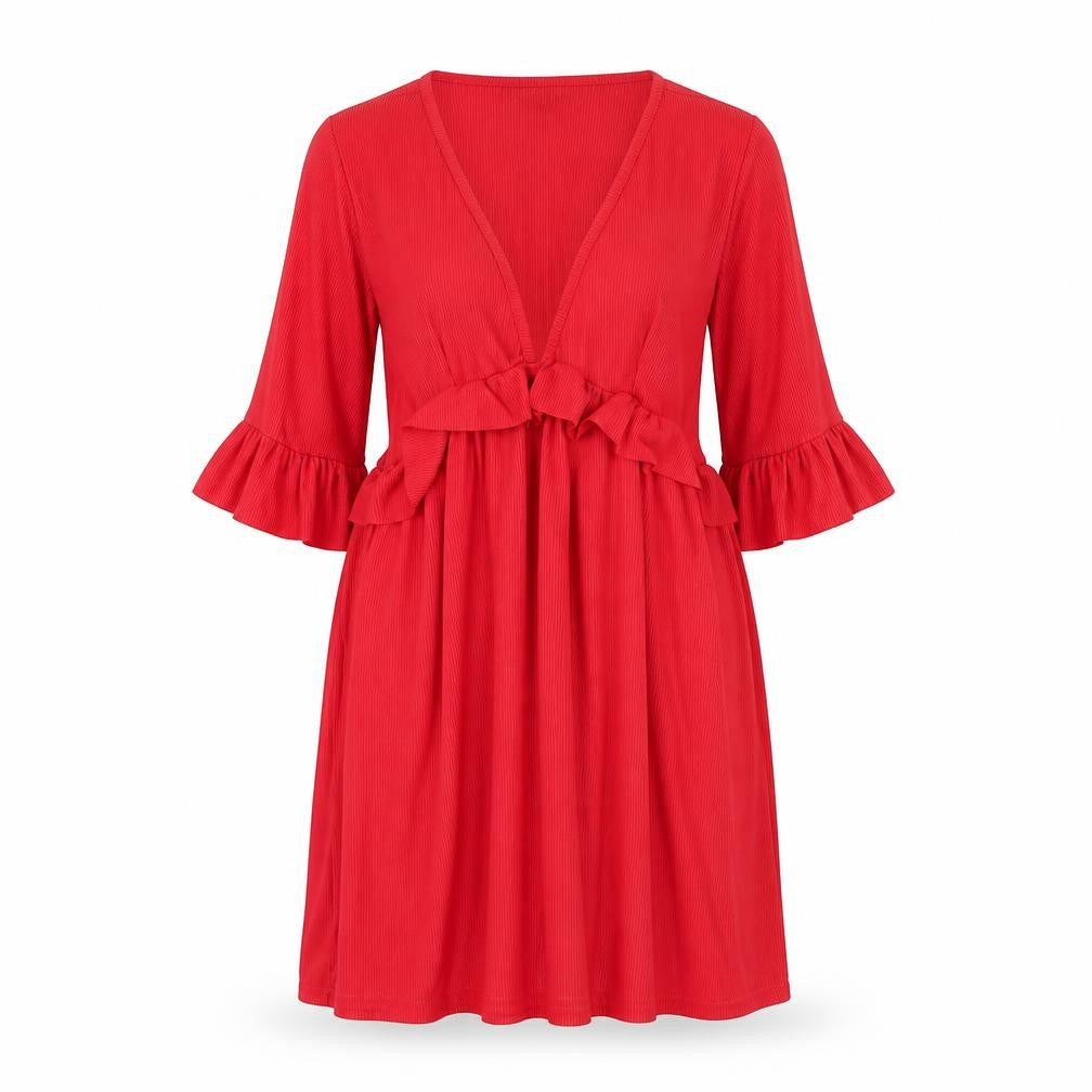 Nasty Gal Womens Red   A-Line  Size 6