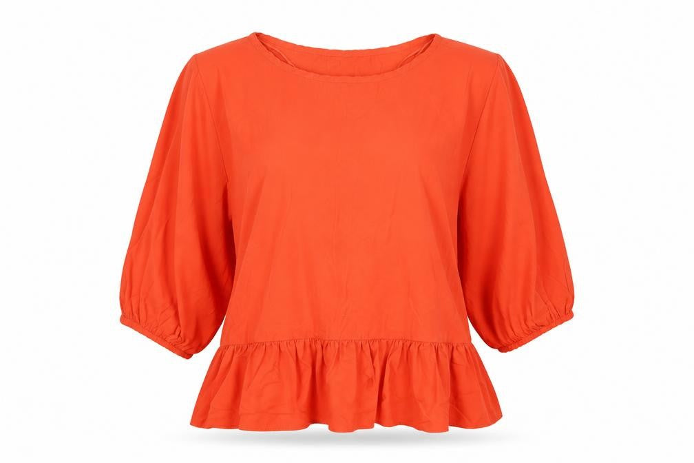 Primark Womens Orange   Tunic Blouse Size 8