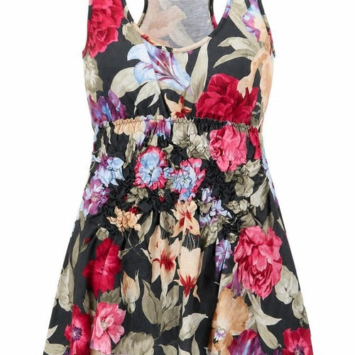 Miso Womens Multicoloured Floral Jersey Basic Blouse Size 10