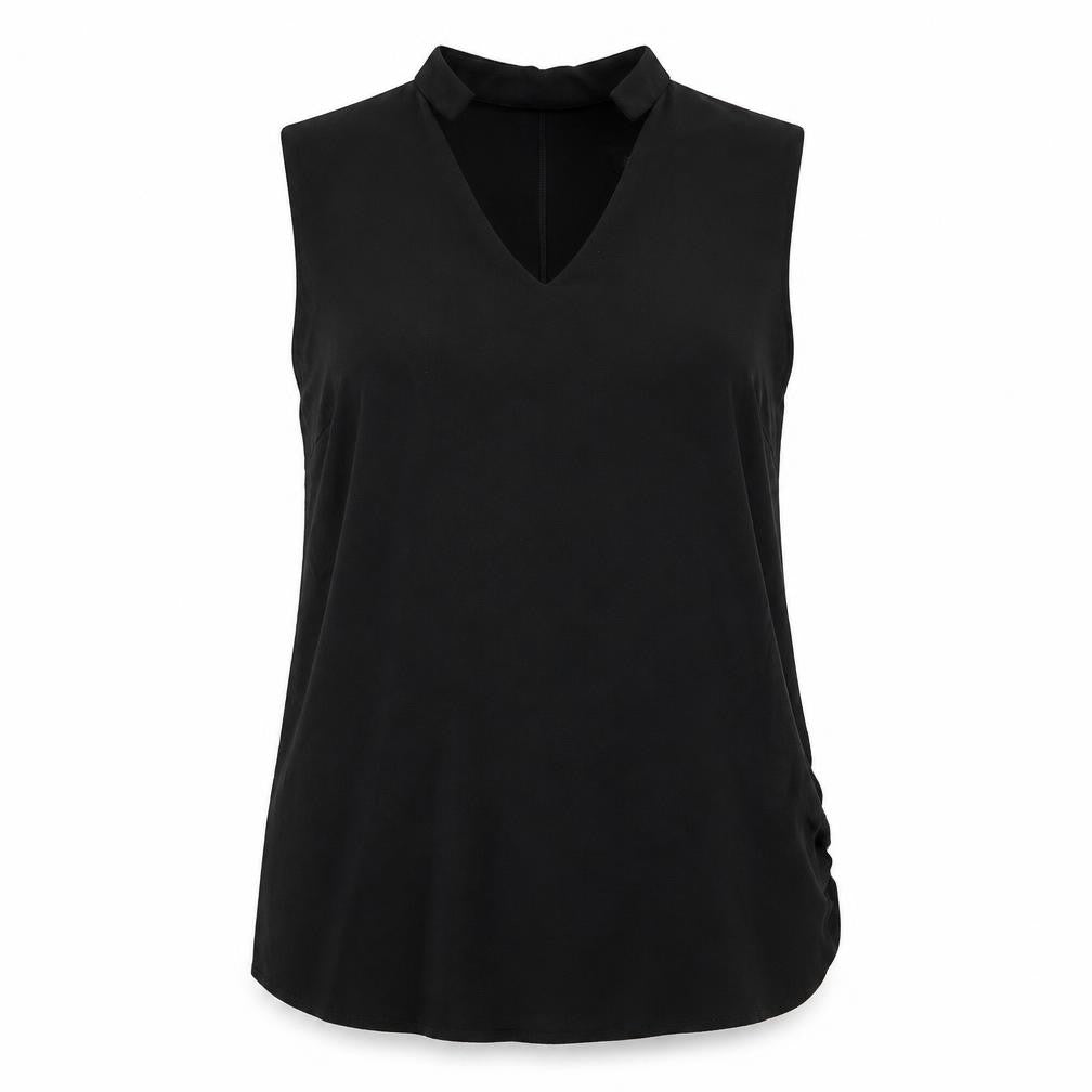 Topshop Womens Black   Basic Blouse Size 10