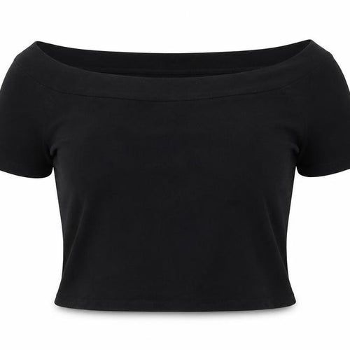 Select Womens Black   Basic T-Shirt Size 14