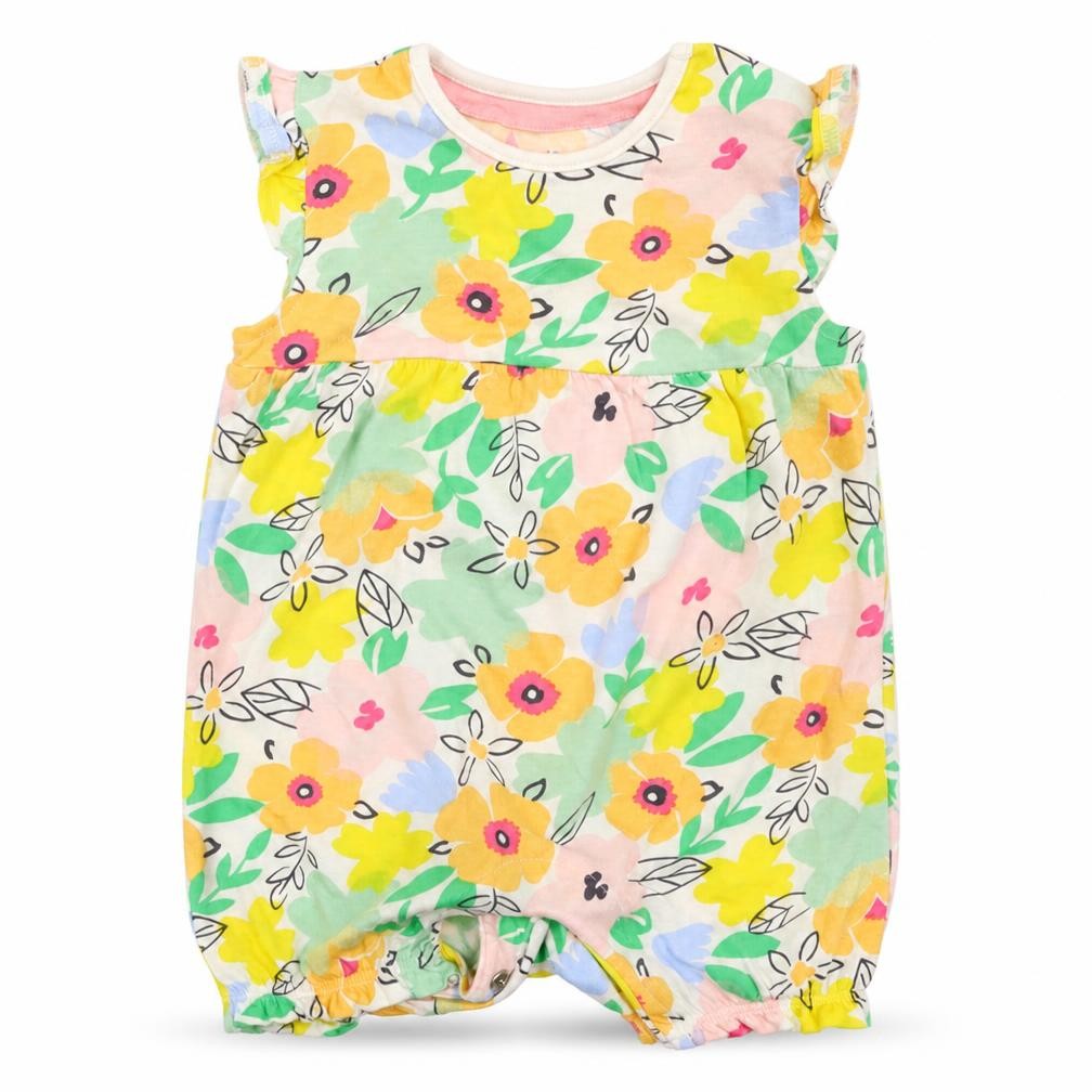 Fred & Flo Girls Multicoloured Floral  Basic T-Shirt Size 3-6 Months