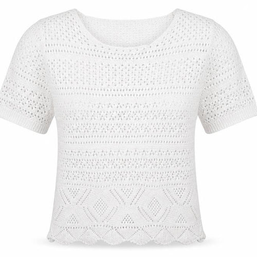 Avenue Womens White   Basic T-Shirt Size 8