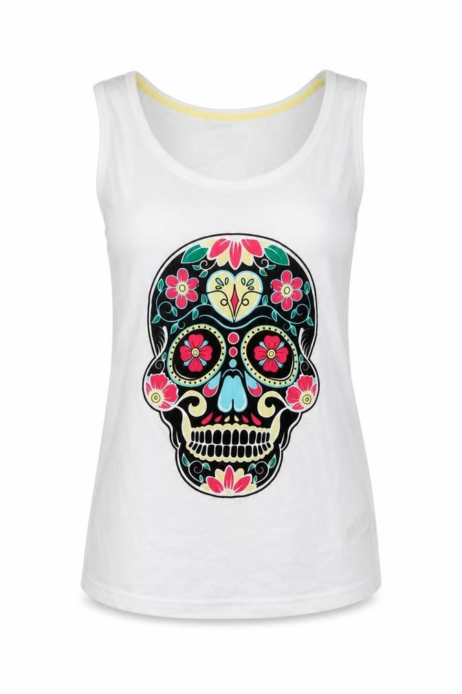 Pep & co Womens White   Basic Tank Size 8