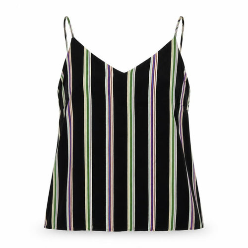 F&F Womens Black Striped  Basic Blouse Size 14