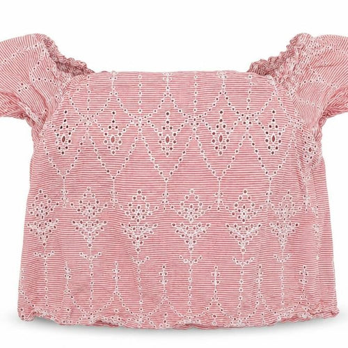 New Look Girls Red Spotted  Basic T-Shirt Size 14 Years