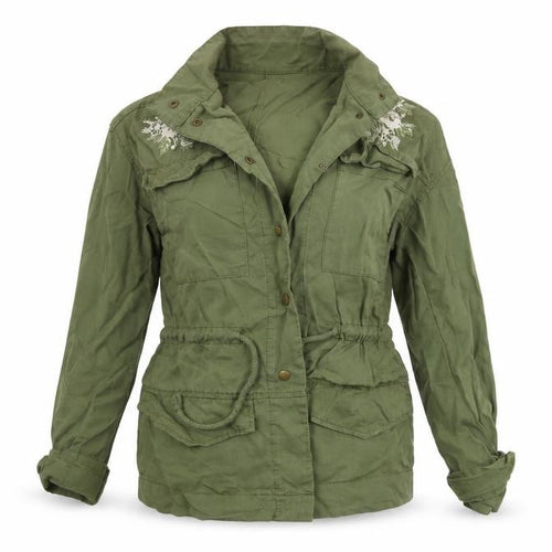 Preworn Womens Green Floral  Jacket  Size S