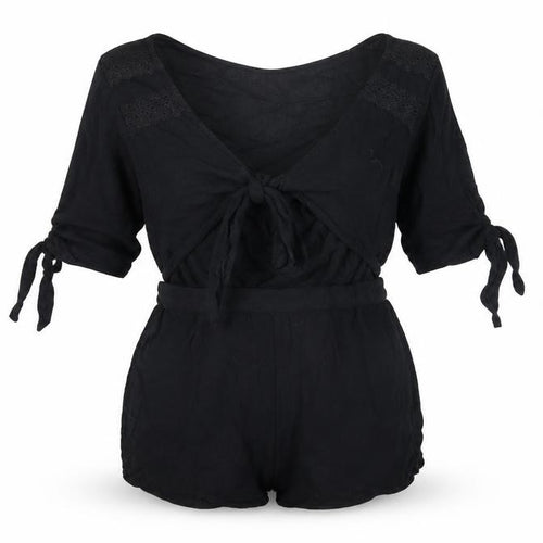 New Look Womens Black   Playsuit One-Piece Size M