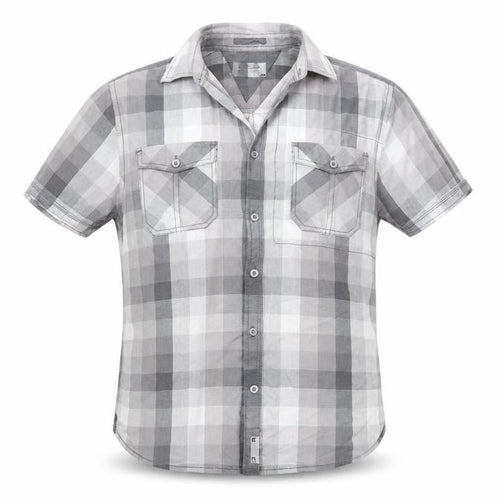 Burton Mens Grey Check   Button-Up Size S