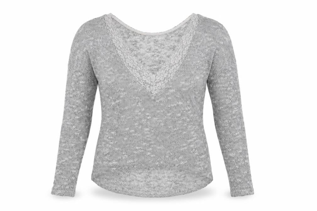 VILA Womens Grey Floral  Basic T-Shirt Size XS