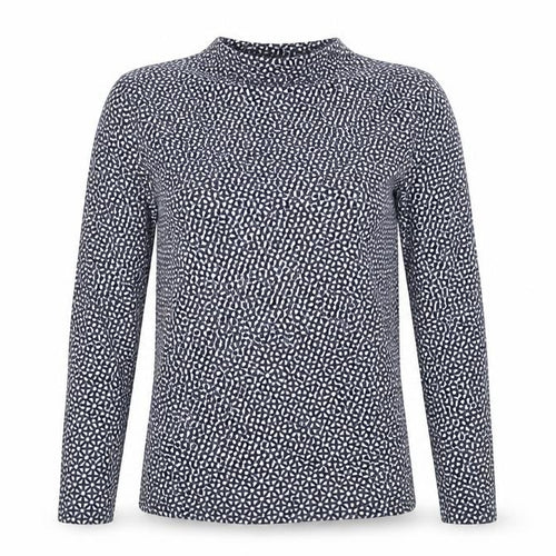 M&S Womens Blue Argyle/Diamond  Basic T-Shirt Size 14