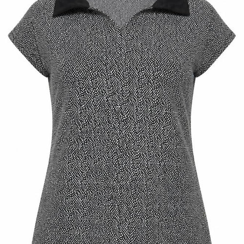 Dorothy Perkins Womens Black   Ringer Blouse Size 14