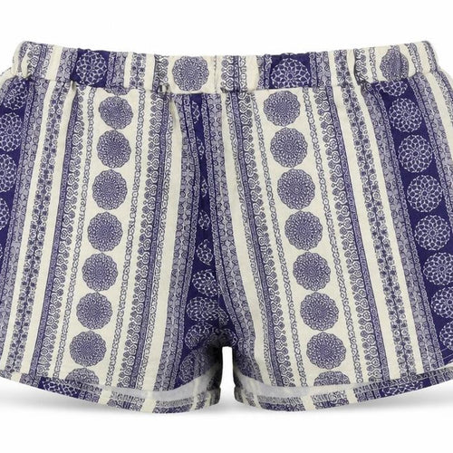 Missguided Womens Blue Striped  Hot Pants Shorts Size 8