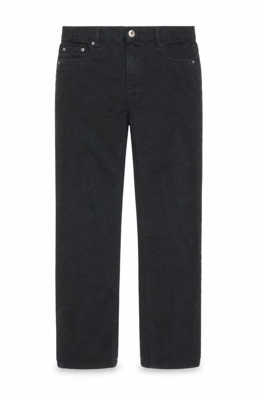 Front view of Very girls’ black damask skinny jeans, size 13, years