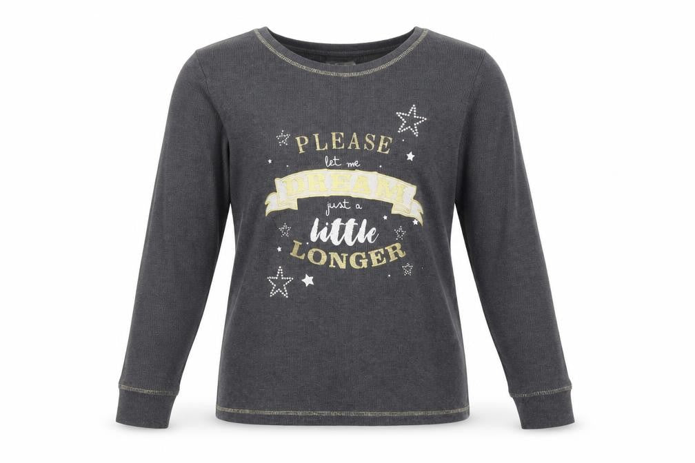 Front view of Love To Lounge women’s grey jumper, size L