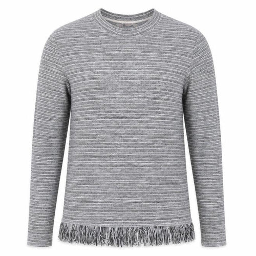H&M Girls Grey Striped  Pullover Jumper Size 14 Years