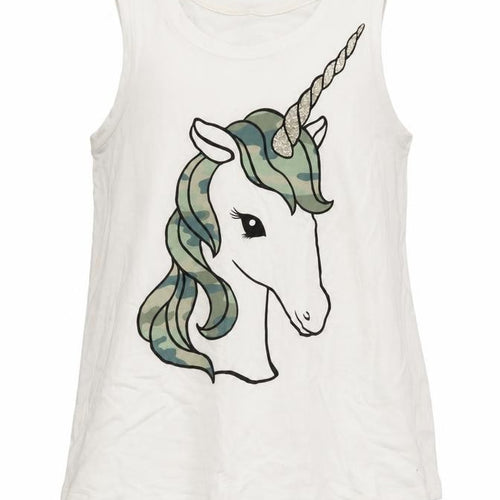 Justice Girls White   Basic Tank Size 10 Years
