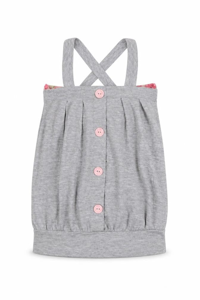 Girl 2 Girl Girls Grey   Basic Tank Size 3-4 Years