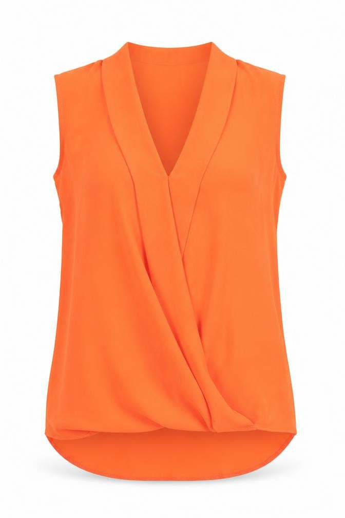 Paraphrase Womens Orange   Basic Blouse Size 10