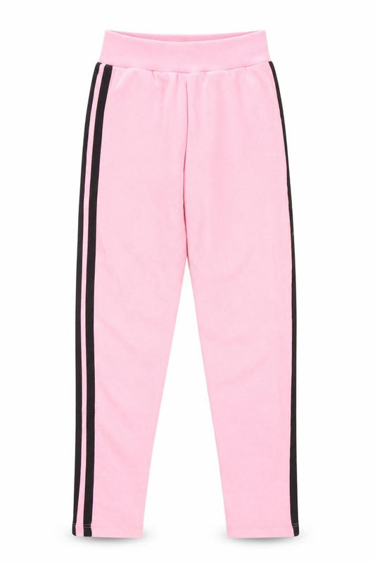 Front view of BDM girls’ pink jogger trousers, size M
