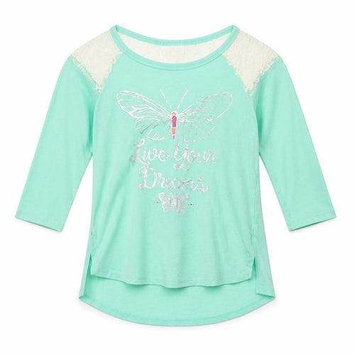 Mudd Girls Green   Basic T-Shirt Size 10 Years
