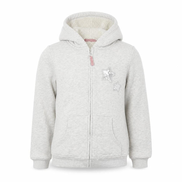Nutmeg Girls Grey Full Zip Hoodie Size 11 Years