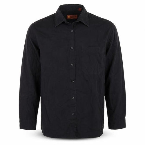 hazards Mens Black    Button-Up Size 17