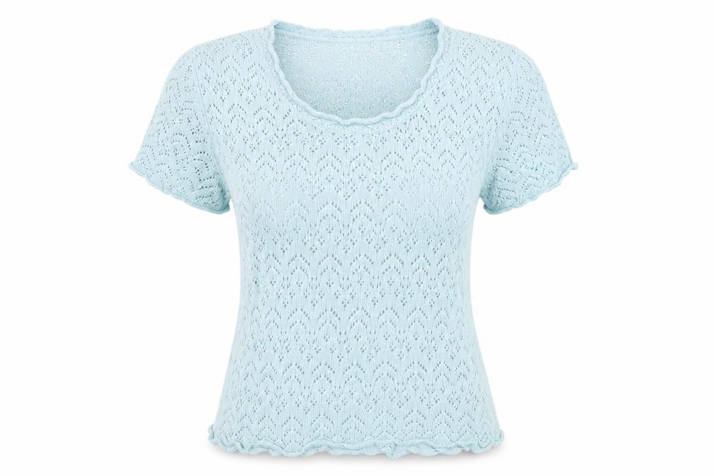 Pure & Natural Womens Green   Basic T-Shirt Size 16