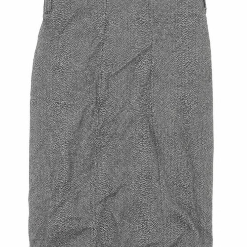 United Colors of Benetton Womens Grey   Straight & Pencil Skirt Size 30 in