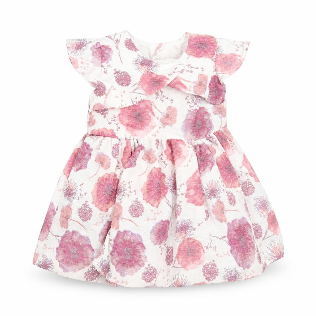 Matalan Boys White Floral  A-Line  Size 6-9 Months