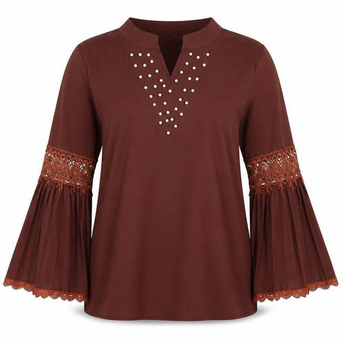 Berksha Womens Red   Tunic Blouse Size M