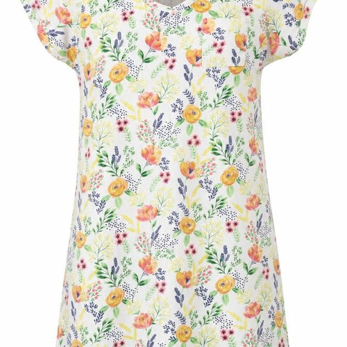 Matalan Womens White Floral  Capri Dress Size S