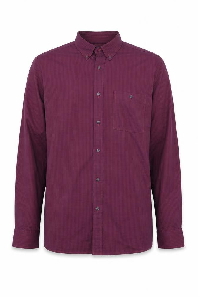 Debenhams Mens Purple Striped   Button-Up Size M