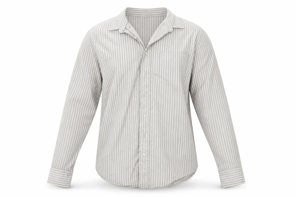Gap Mens Beige Striped   Button-Up Size XL