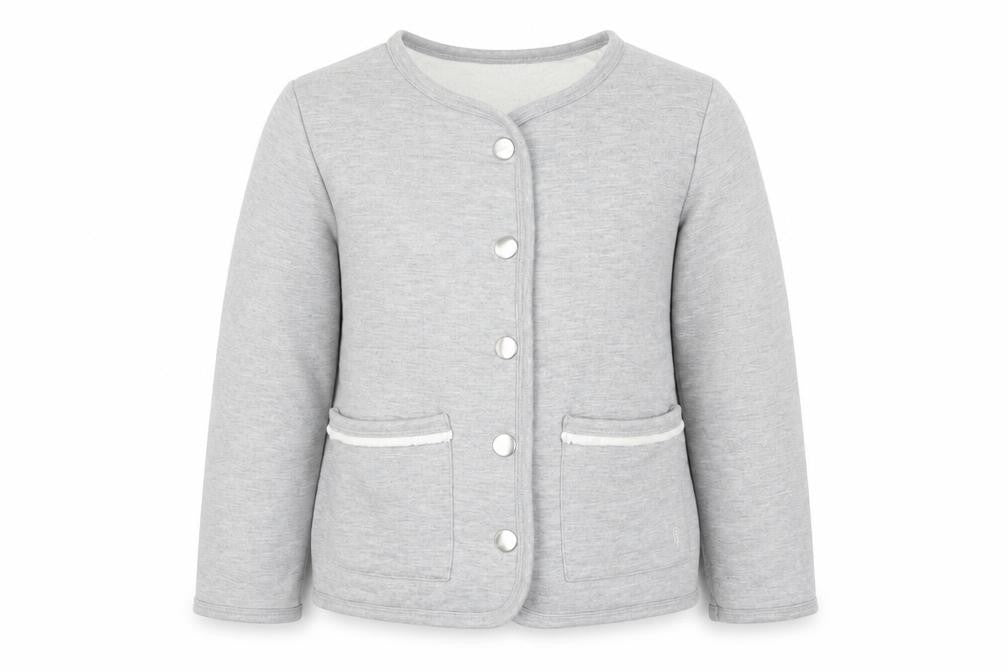 Carrement Beau Girls Grey   Jacket  Size 6 Years