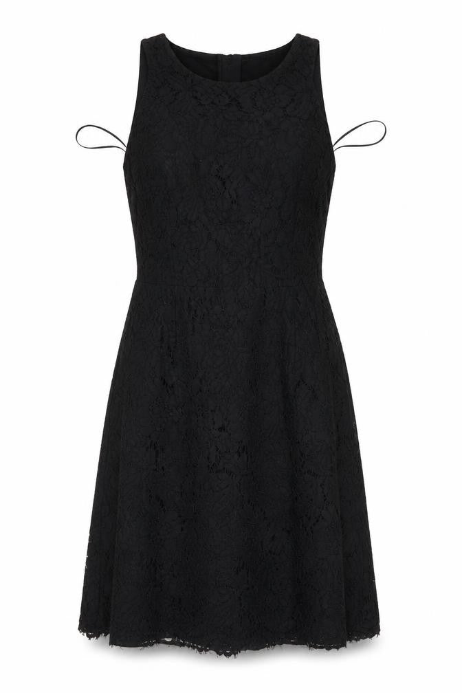 Marks and Spencer Womens Black  Lace Shirt Dress  Size 12