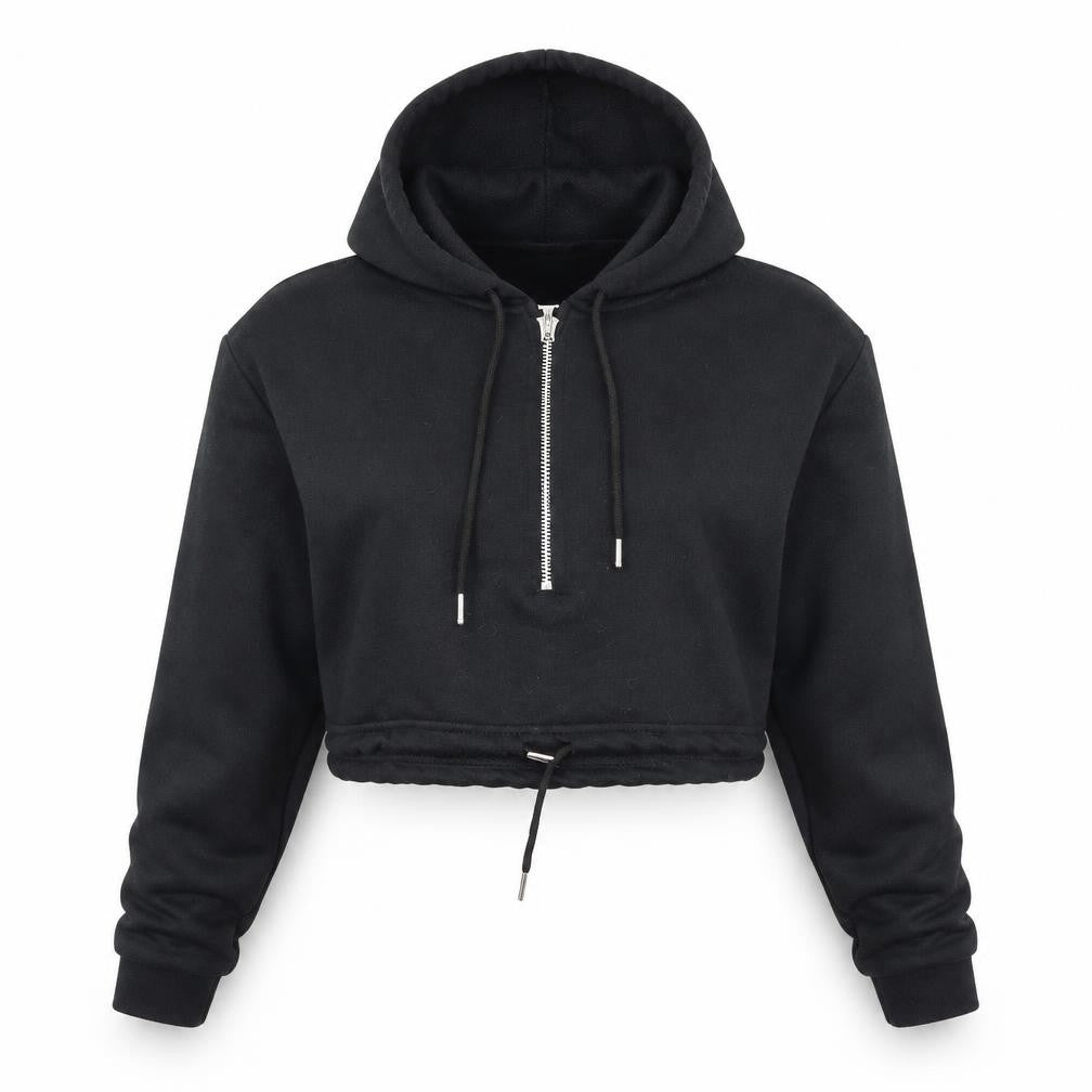 I SAW IT FIRST Womens Black   Pullover Hoodie Size 6