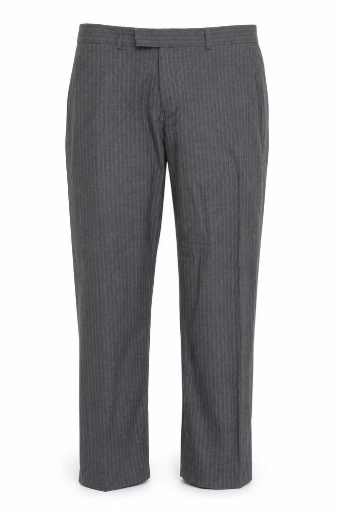 Debenhams Mens Grey Striped  Dress Pants Trousers Size 36 in L28 in