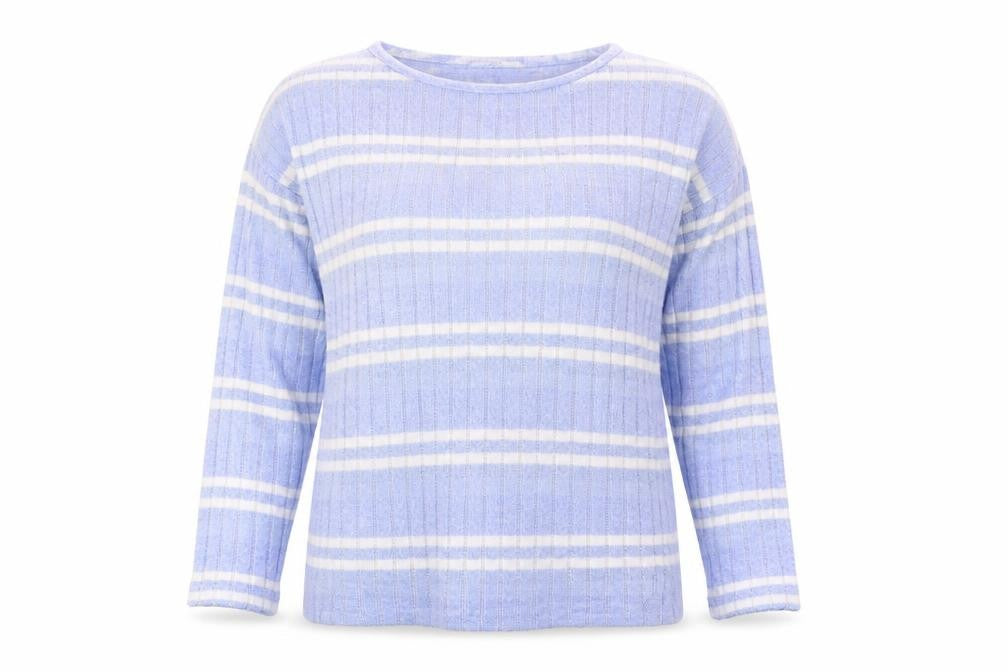 George Womens Blue Striped  Pullover Jumper Size 12