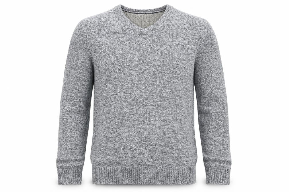 Maine New England Mens Blue Herringbone  Pullover Jumper Size S