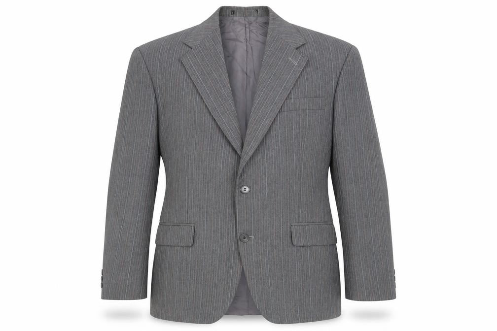 St michael Mens Grey Striped  Jacket Blazer Size M