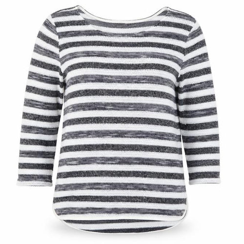 Oasis Womens Blue Striped  Pullover Jumper Size S