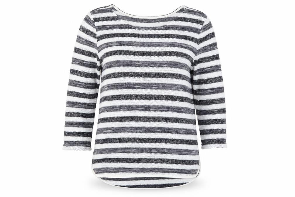 Oasis Womens Blue Striped  Pullover Jumper Size S