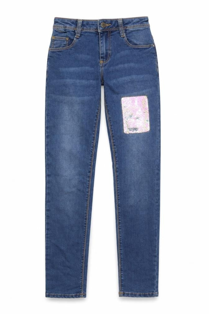 Nutmeg Girls Blue Denim Skinny Jeans Size 13-14 Years