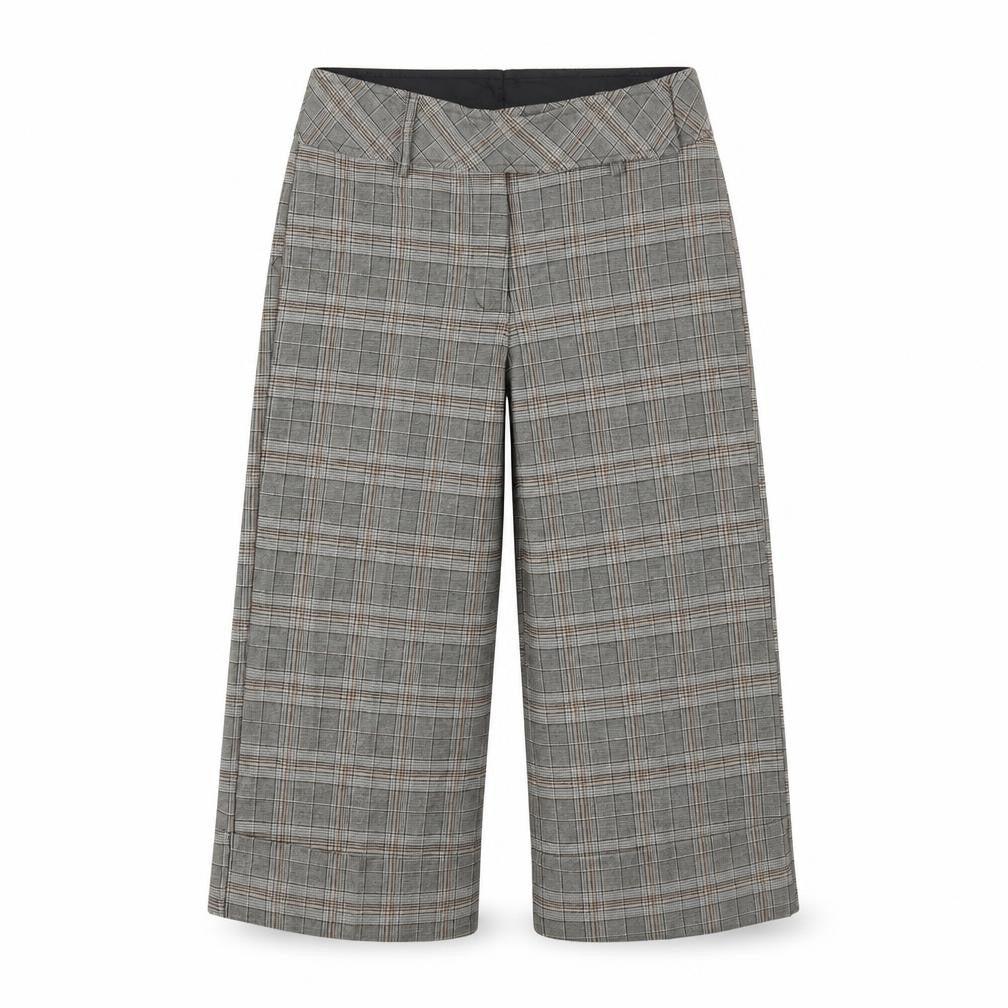 Preworn Womens Grey Check  Cropped Trousers Size 8 L20 in