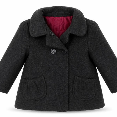 Gap Girls Grey   Overcoat Coat Size 3 Years