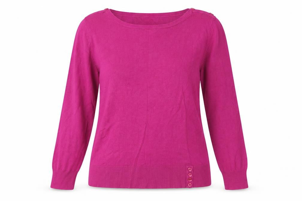 M&Co Womens Pink  Knit Pullover Jumper Size L