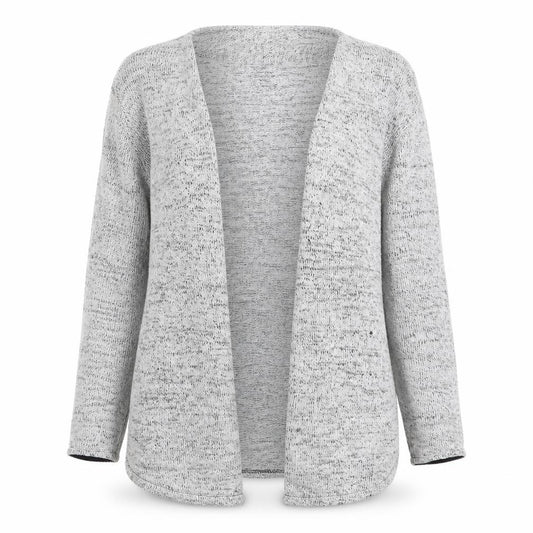 Front view of Divided by H&M women’s grey cardigan jumper, size M