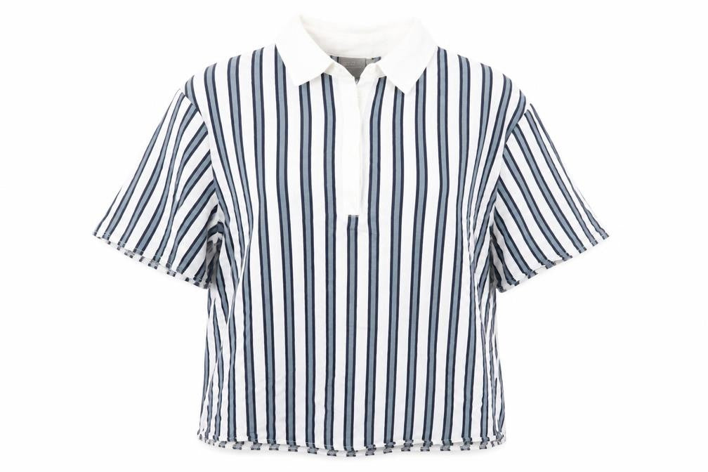 ASOS Womens Ivory Striped  Basic Blouse Size 10