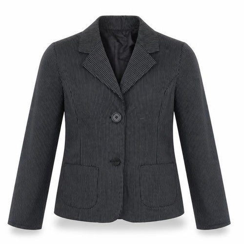 id:X Girls Black Striped  Jacket  Size 10 Years